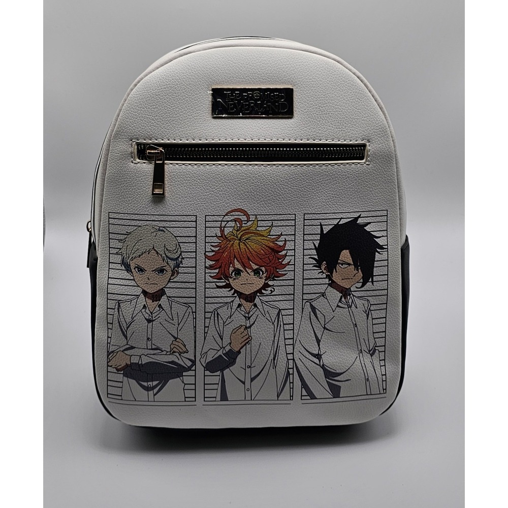 The Promised Neverland Bioworld Mini Backpack Emma Ray Norman Mugshot Anime Bag